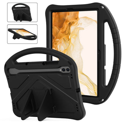 For Samsung Galaxy Tab S8 EVA Shockproof Tablet Case with Holder(Black) by buy2fix