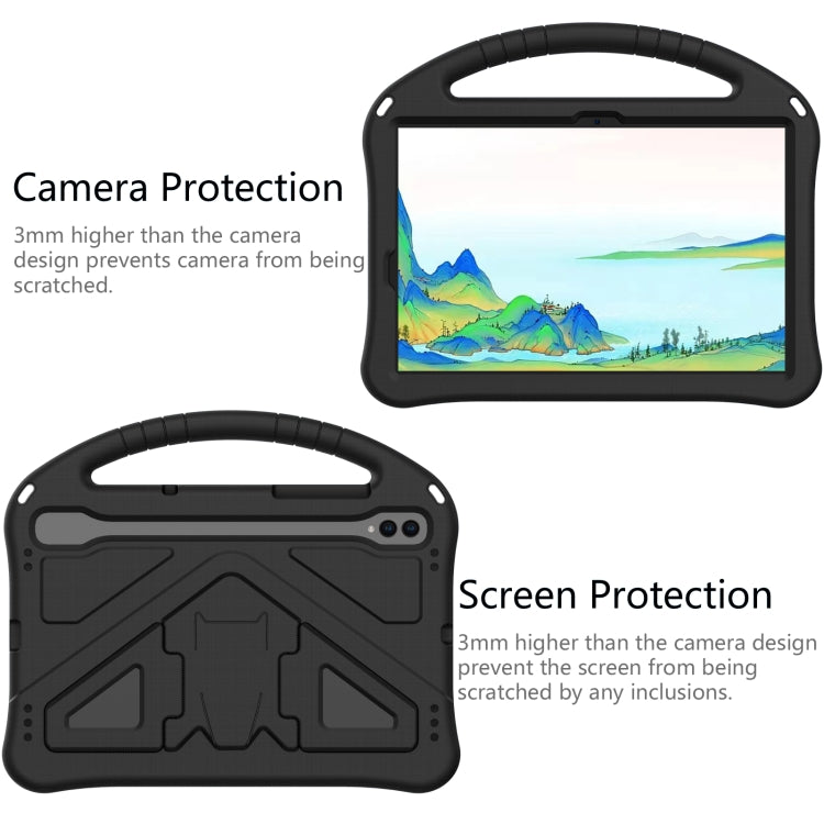 For Samsung Galaxy Tab S8 EVA Shockproof Tablet Case with Holder(Black) by buy2fix