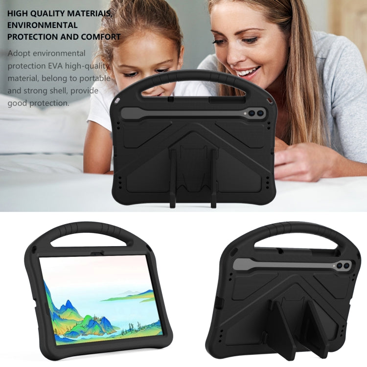 For Samsung Galaxy Tab S8 EVA Shockproof Tablet Case with Holder(Black) by buy2fix