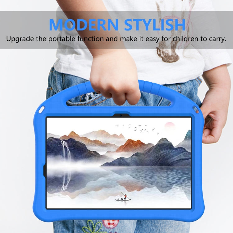 For Samsung Galaxy Tab S8 EVA Shockproof Tablet Case with Holder(Blue) by buy2fix