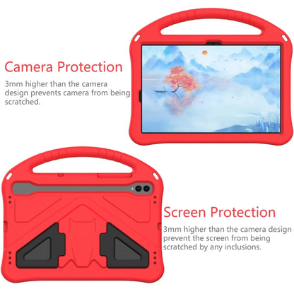 For Samsung Galaxy Tab S8 EVA Shockproof Tablet Case with Holder(Red) by buy2fix