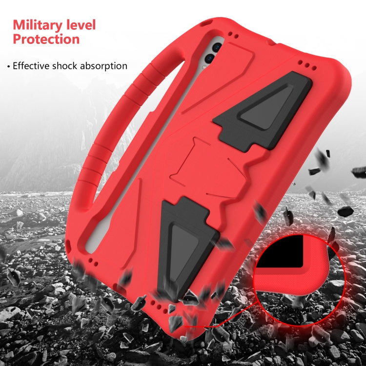 For Samsung Galaxy Tab S8 EVA Shockproof Tablet Case with Holder(Red) by buy2fix