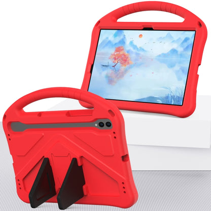 For Samsung Galaxy Tab S8 EVA Shockproof Tablet Case with Holder(Red) by buy2fix