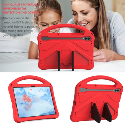 For Samsung Galaxy Tab S8 EVA Shockproof Tablet Case with Holder(Red) by buy2fix