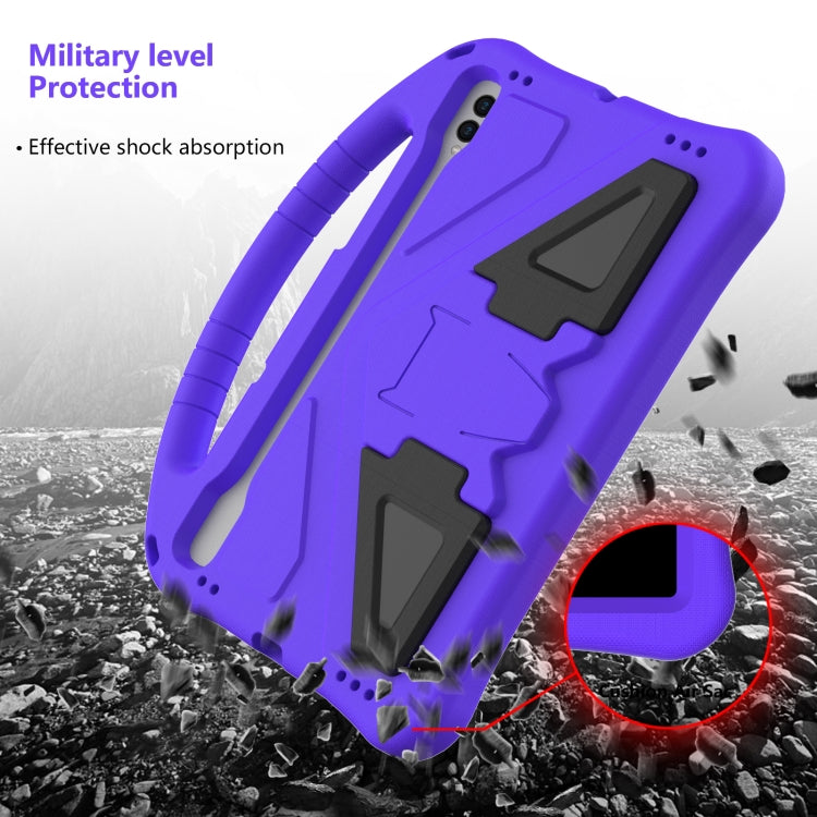 For Samsung Galaxy Tab S8 EVA Shockproof Tablet Case with Holder(Purple) by buy2fix