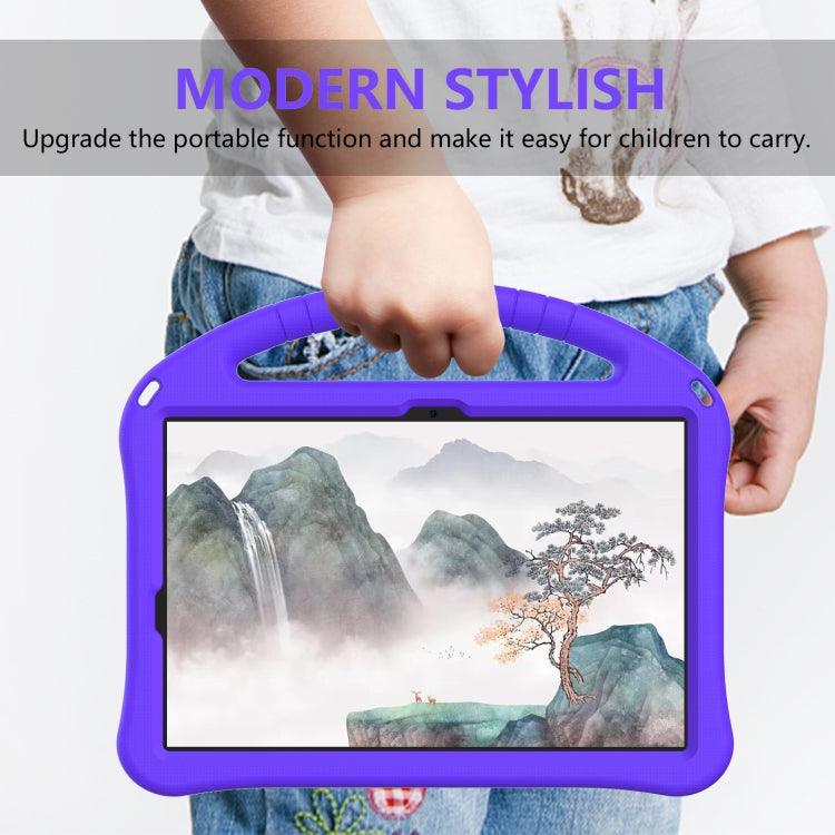 For Samsung Galaxy Tab S8 EVA Shockproof Tablet Case with Holder(Purple) by buy2fix