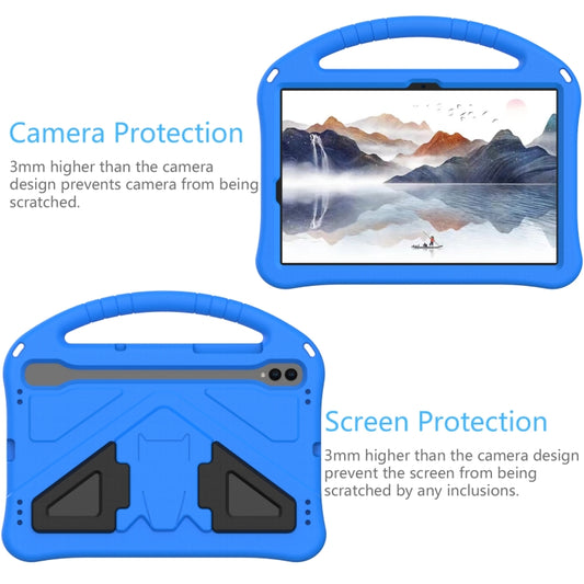 For Samsung Galaxy Tab S7 T870 EVA Shockproof Tablet Case with Holder(Blue) by buy2fix