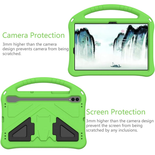 For Samsung Galaxy Tab S7 T870 EVA Shockproof Tablet Case with Holder(Green) by buy2fix