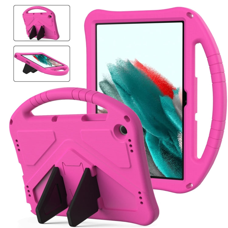 For Samsung Galaxy Tab A9+ EVA Shockproof Tablet Case with Holder(Rose Red) by buy2fix