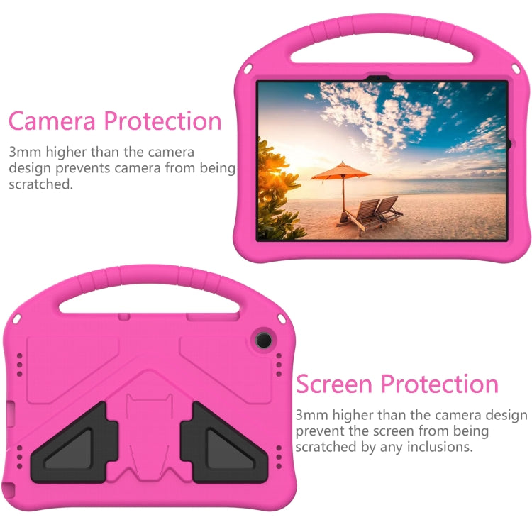 For Samsung Galaxy Tab A9+ EVA Shockproof Tablet Case with Holder(Rose Red) by buy2fix