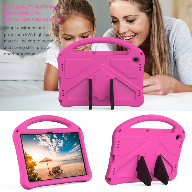 For Samsung Galaxy Tab A9+ EVA Shockproof Tablet Case with Holder(Rose Red) by buy2fix