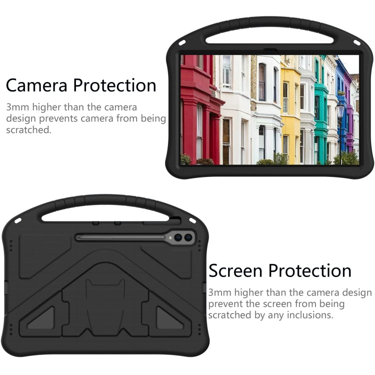 For Samsung Galaxy Tab S8 Ultra EVA Shockproof Tablet Case with Holder(Black) by buy2fix