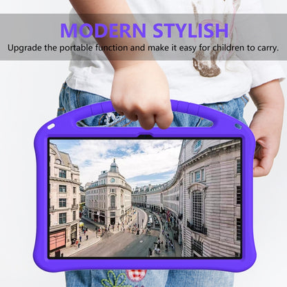 For Samsung Galaxy Tab S8 Ultra EVA Shockproof Tablet Case with Holder(Purple) by buy2fix