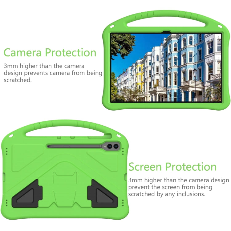 For Samsung Galaxy Tab S8 Ultra EVA Shockproof Tablet Case with Holder(Green) by buy2fix