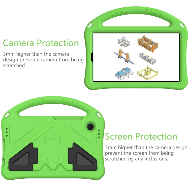 For Samsung Galaxy Tab A9 8.0 2023 EVA Shockproof Tablet Case with Holder(Green) by buy2fix