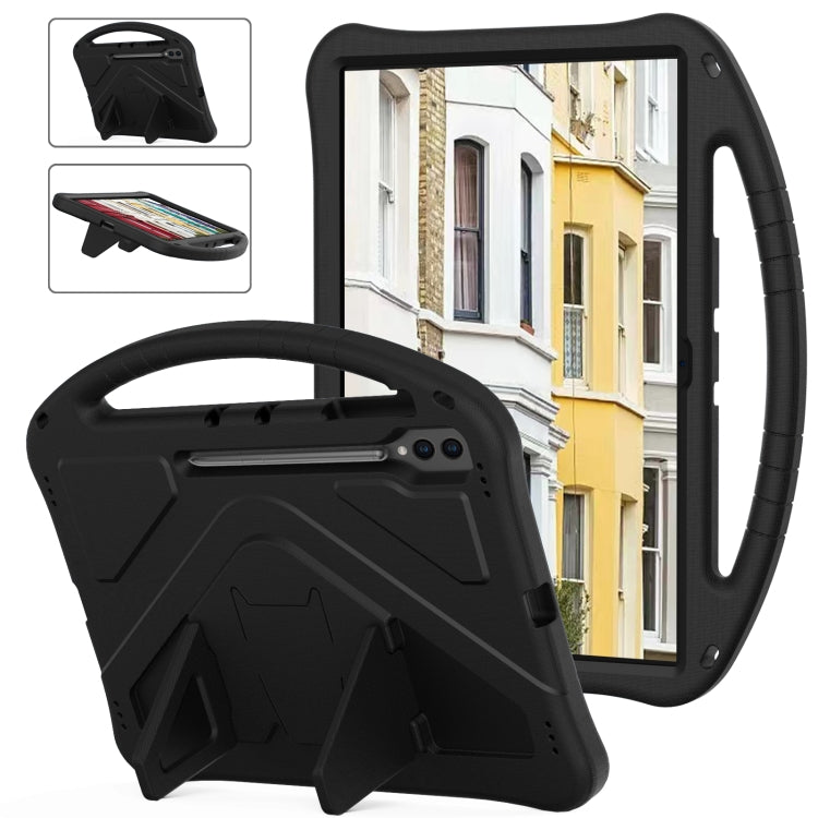 For Samsung Galaxy Tab S10 Ultra 14.6 EVA Shockproof Tablet Case with Holder(Black) by buy2fix