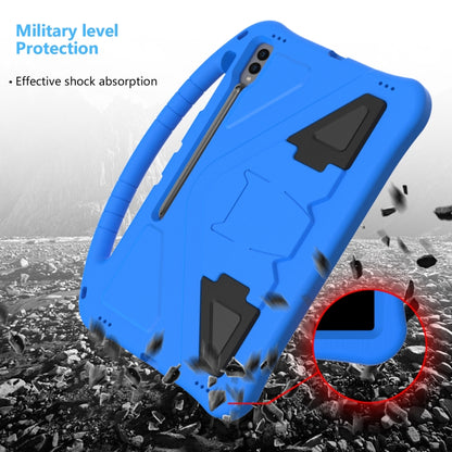 For Samsung Galaxy Tab S10 Ultra 14.6 EVA Shockproof Tablet Case with Holder(Blue) by buy2fix