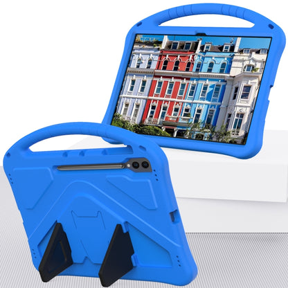 For Samsung Galaxy Tab S10 Ultra 14.6 EVA Shockproof Tablet Case with Holder(Blue) by buy2fix