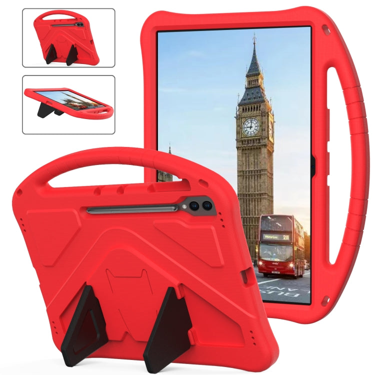 For Samsung Galaxy Tab S10 Ultra 14.6 EVA Shockproof Tablet Case with Holder(Red) by buy2fix