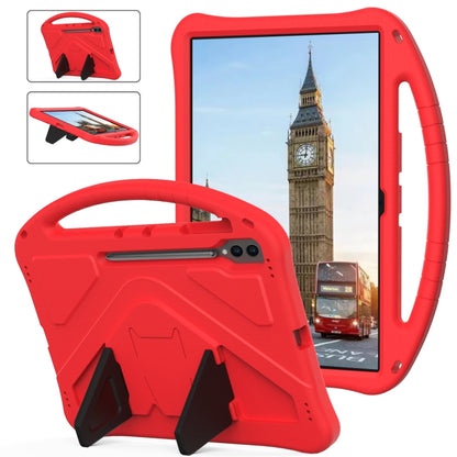For Samsung Galaxy Tab S10 Ultra 14.6 EVA Shockproof Tablet Case with Holder(Red) by buy2fix