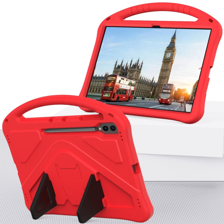For Samsung Galaxy Tab S10 Ultra 14.6 EVA Shockproof Tablet Case with Holder(Red) by buy2fix