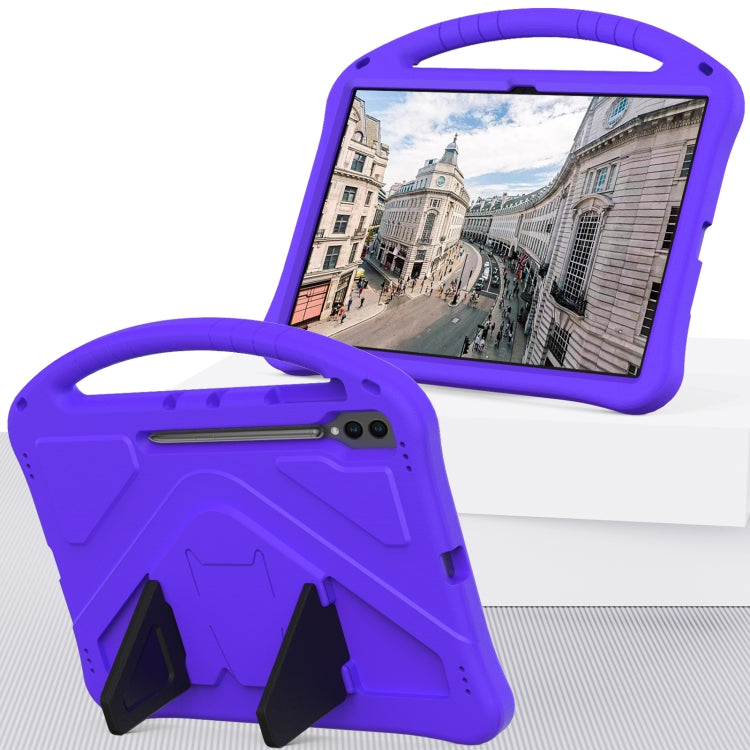 For Samsung Galaxy Tab S10 Ultra 14.6 EVA Shockproof Tablet Case with Holder(Purple) by buy2fix