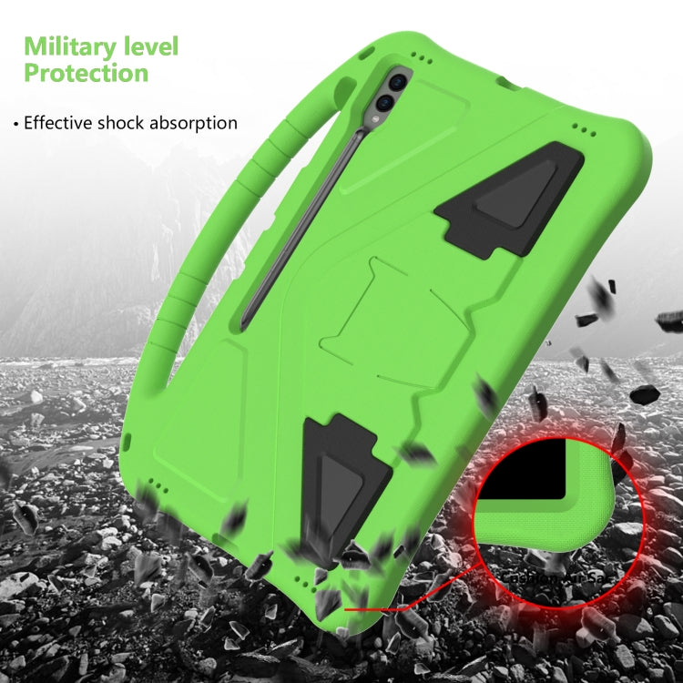 For Samsung Galaxy Tab S10 Ultra 14.6 EVA Shockproof Tablet Case with Holder(Green) by buy2fix