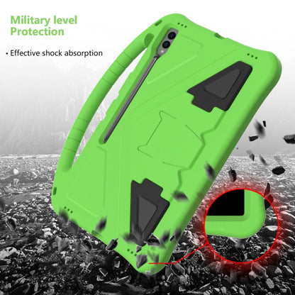 For Samsung Galaxy Tab S10 Ultra 14.6 EVA Shockproof Tablet Case with Holder(Green) by buy2fix