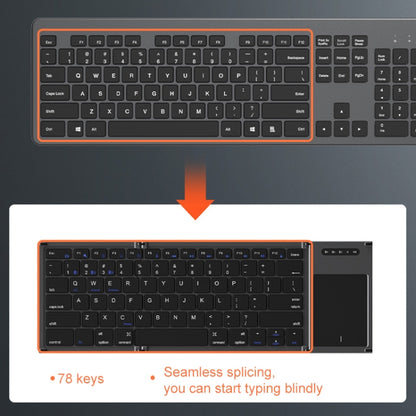 B066T Tri-fold Wireless Bluetooth Keyboard Compatible Multi-system Cell Phone Tablet Keyboard by buy2fix