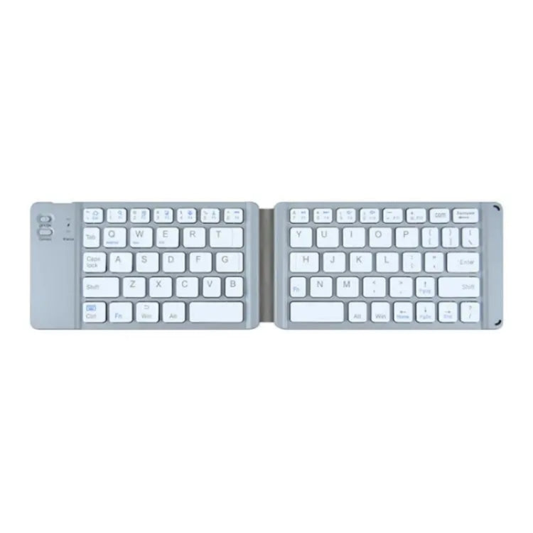 BT18 Bluetooth Keyboard Magnetic Folding Wireless Keyboard For Cell Phones Tablets Computers(Grey) by buy2fix