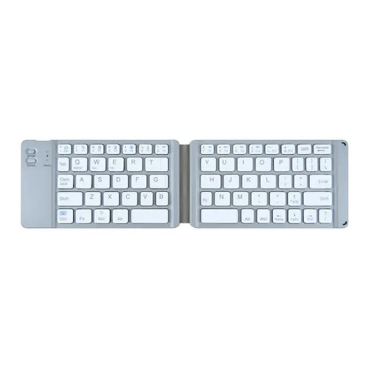BT18 Bluetooth Keyboard Magnetic Folding Wireless Keyboard For Cell Phones Tablets Computers(Grey) by buy2fix