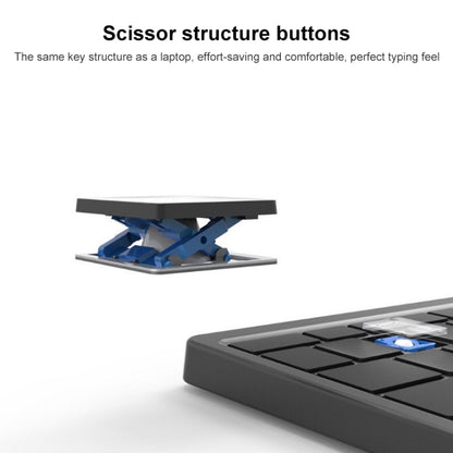 B099T Cell Phone Tablet Laptop Universal Portable Folding Touchpad Bluetooth Wireless Keypad by buy2fix