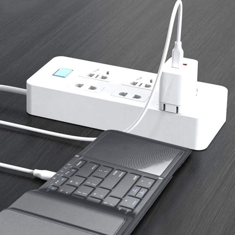 B099T Cell Phone Tablet Laptop Universal Portable Folding Touchpad Bluetooth Wireless Keypad by buy2fix