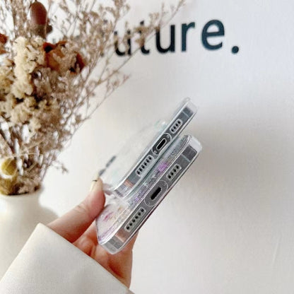 For iPhone 16e Gypsophila Flowers Pattern TPU Protective Phone Case(Pink) - iPhone 16e Cases by buy2fix | Online Shopping UK | buy2fix