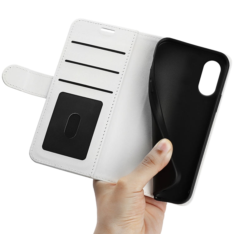 For Motorola Moto G Play 2024 R64 Texture Horizontal Flip Leather Phone Case(White) by buy2fix