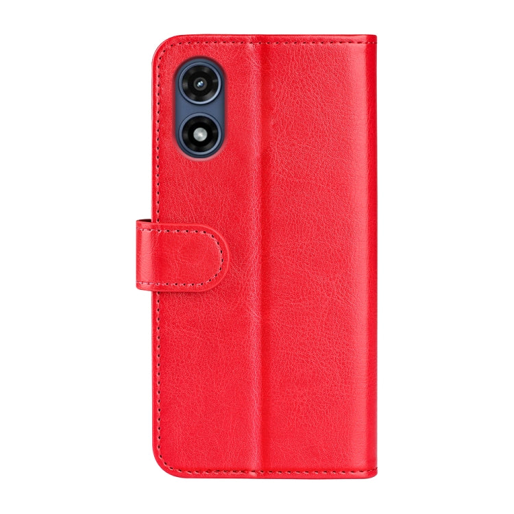 For Motorola Moto G Play 2024 R64 Texture Horizontal Flip Leather Phone Case(Red) by buy2fix