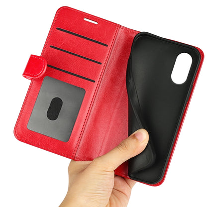 For Motorola Moto G Play 2024 R64 Texture Horizontal Flip Leather Phone Case(Red) by buy2fix