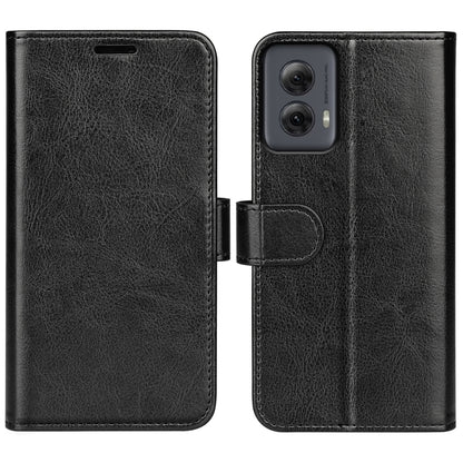 For Motorola Moto G Power 5G 2024 R64 Texture Horizontal Flip Leather Phone Case(Black) by buy2fix