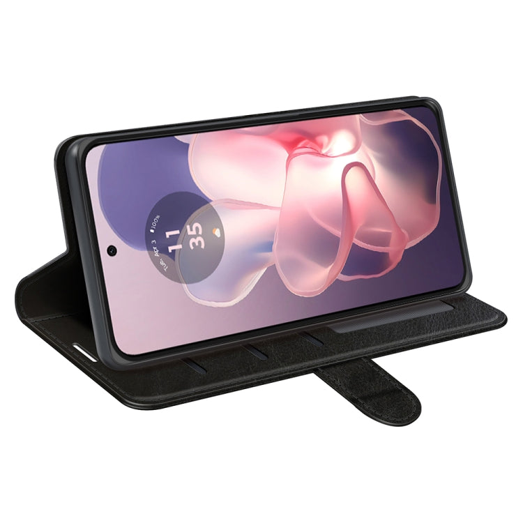 For Motorola Moto G Power 5G 2024 R64 Texture Horizontal Flip Leather Phone Case(Black) by buy2fix