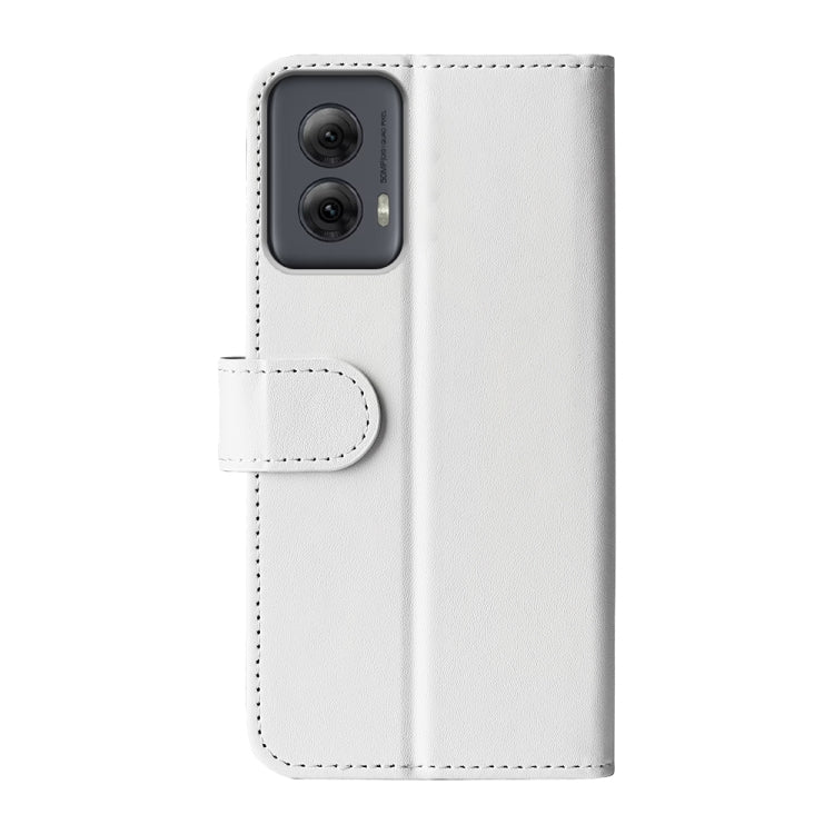 For Motorola Moto G Power 5G 2024 R64 Texture Horizontal Flip Leather Phone Case(White) by buy2fix