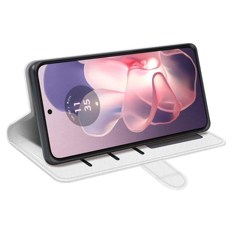 For Motorola Moto G Power 5G 2024 R64 Texture Horizontal Flip Leather Phone Case(White) by buy2fix