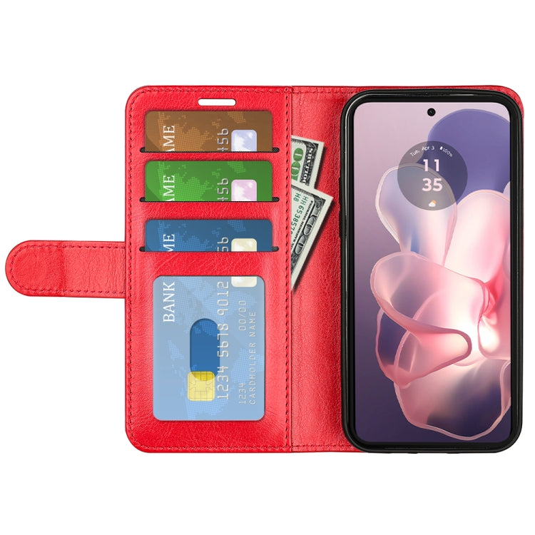 For Motorola Moto G Power 5G 2024 R64 Texture Horizontal Flip Leather Phone Case(Red) by buy2fix