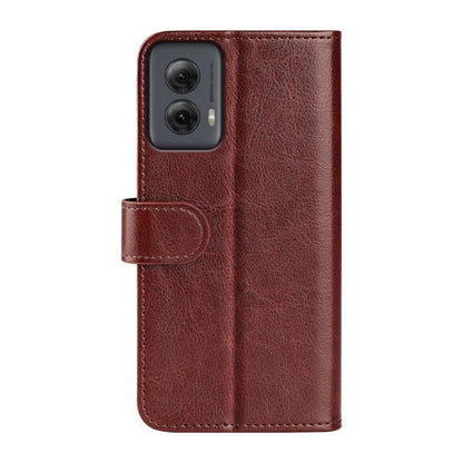 For Motorola Moto G Power 5G 2024 R64 Texture Horizontal Flip Leather Phone Case(Brown) by buy2fix