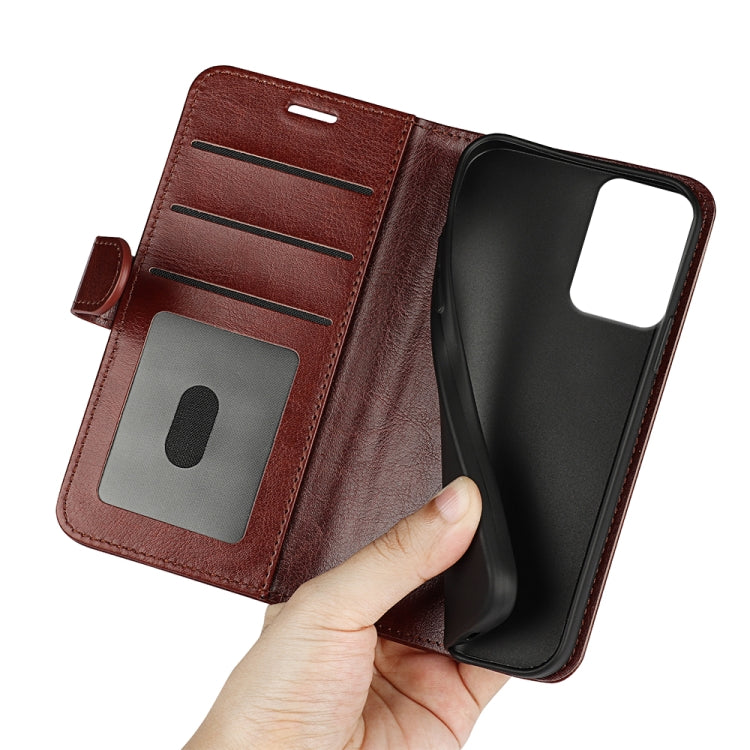 For Motorola Moto G Power 5G 2024 R64 Texture Horizontal Flip Leather Phone Case(Brown) by buy2fix