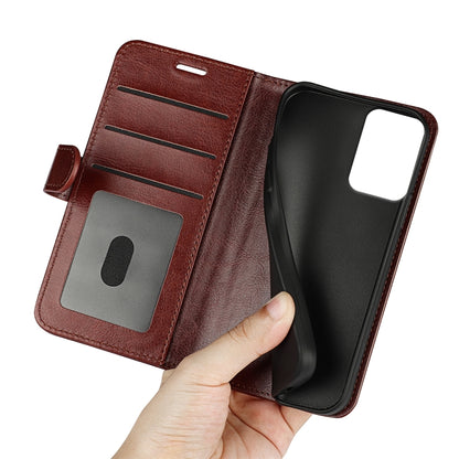 For Motorola Moto G Power 5G 2024 R64 Texture Horizontal Flip Leather Phone Case(Brown) by buy2fix