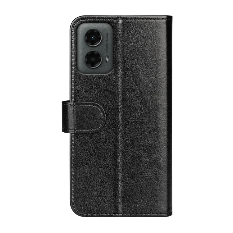 For Motorola Moto G 5G 2024 R64 Texture Horizontal Flip Leather Phone Case(Black) by buy2fix