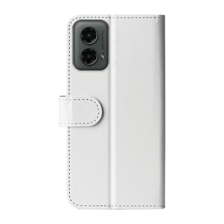 For Motorola Moto G 5G 2024 R64 Texture Horizontal Flip Leather Phone Case(White) by buy2fix