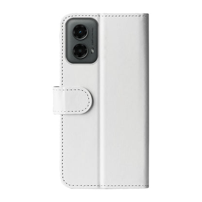 For Motorola Moto G 5G 2024 R64 Texture Horizontal Flip Leather Phone Case(White) by buy2fix