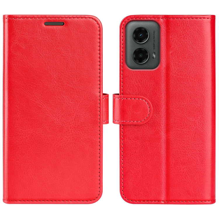 For Motorola Moto G 5G 2024 R64 Texture Horizontal Flip Leather Phone Case(Red) by buy2fix