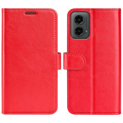 For Motorola Moto G 5G 2024 R64 Texture Horizontal Flip Leather Phone Case(Red) by buy2fix